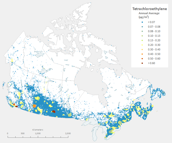 Tetrachloroethylene - Environmental Exposures - CAREX Canada